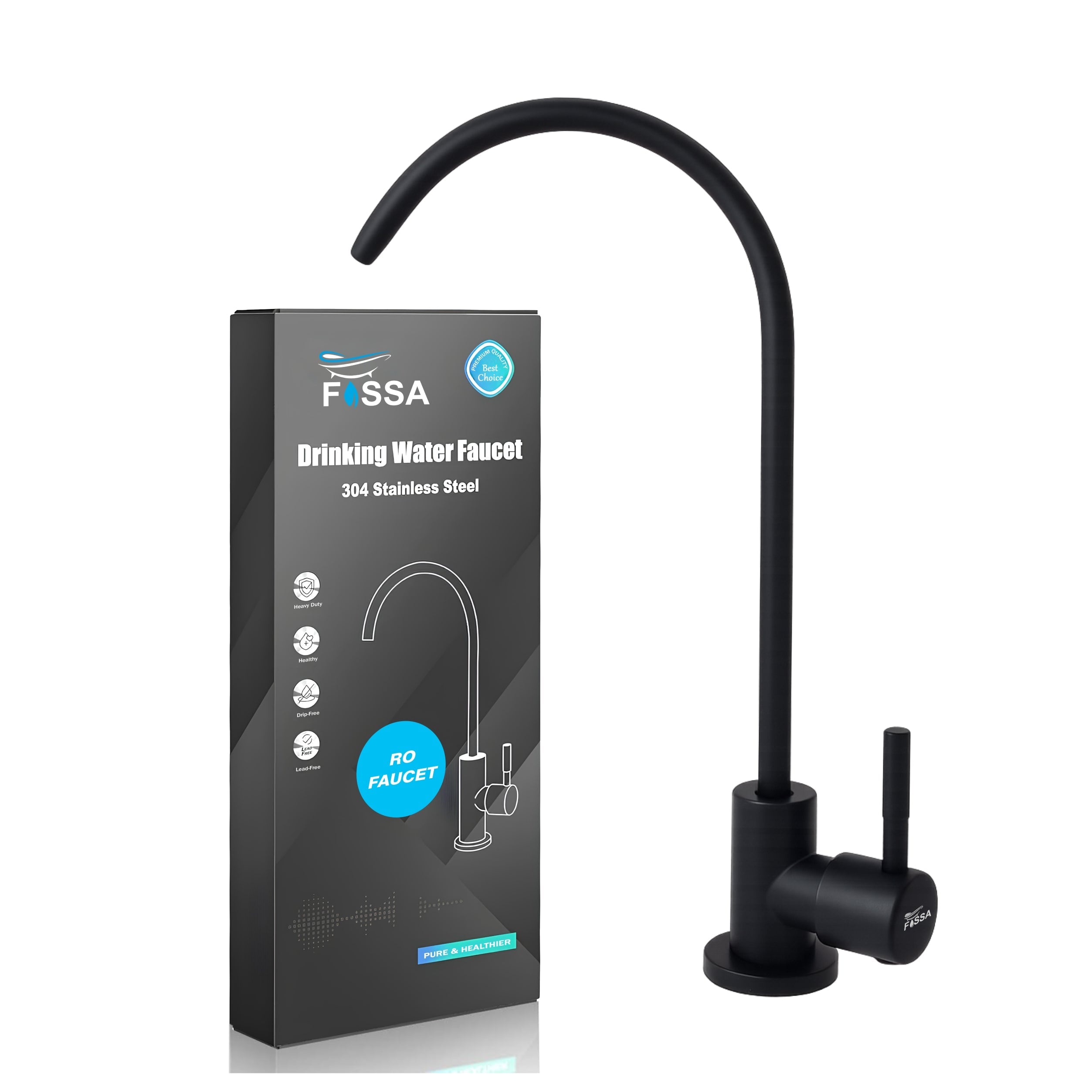RO Tap/Faucet Premium Stainless Steel Black-0