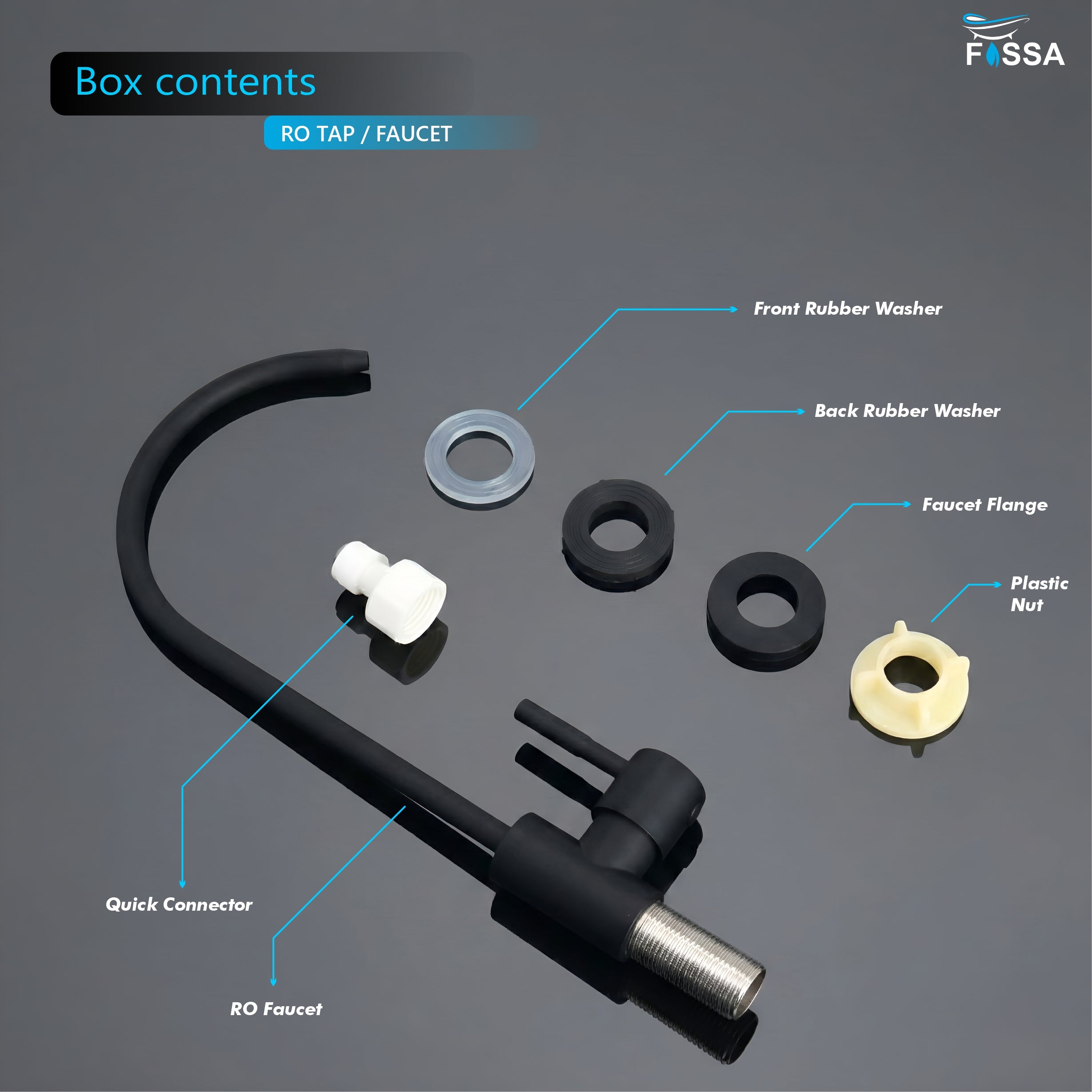 RO Tap/Faucet Premium Stainless Steel Black-2