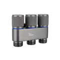 Galaxy 3  Way Grey  Stainless Steel Laundry Angle Valve Without Nozzle-0
