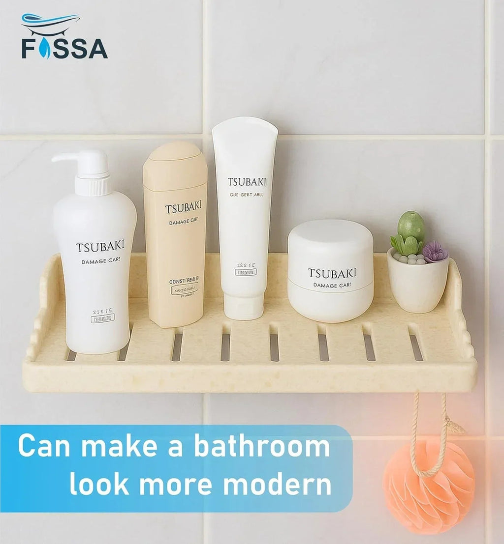 Classic Ceramic Wall Mounted Shelf Rack –  Ivory (Glossy Finish) (RM-129)-4