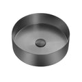 Wash Basin 304  (15x15x4) Inch Black Stainless Steel Table Top For Bathroom-0