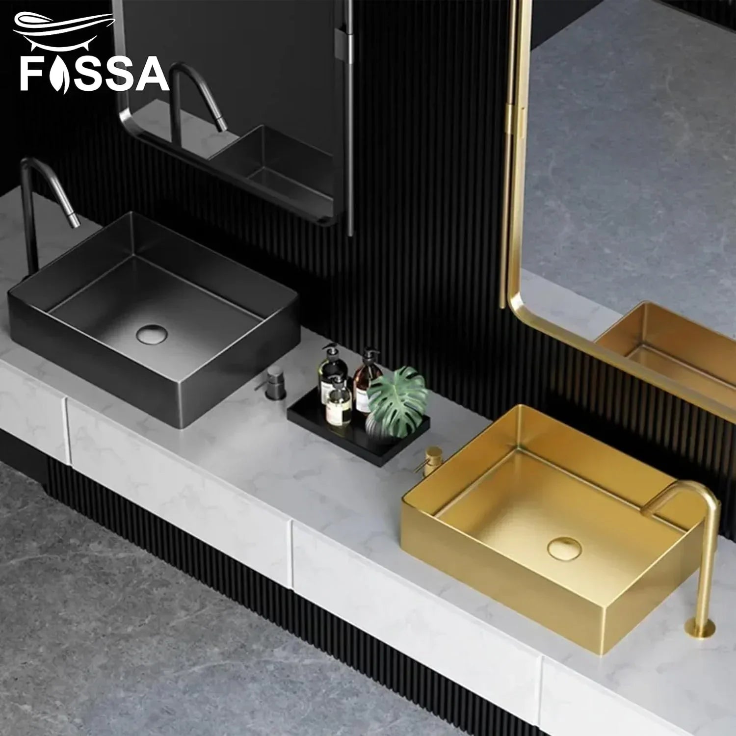 Wash Basin 304 Luxury (18.5x14x04) Inch Gold Stainless Steel Wash Basin Table Top For Bathroom-3