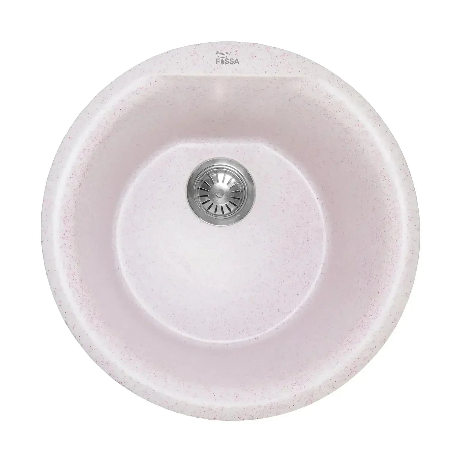 Quartz Kitchen Sink Round Pink (18×18x08 Inches) – 10-Year Warranty-0