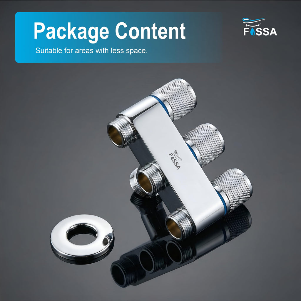 3 Way Galaxy Silver Laundry Faucet Stainless Steel Angle Valve Without Nozzle-2