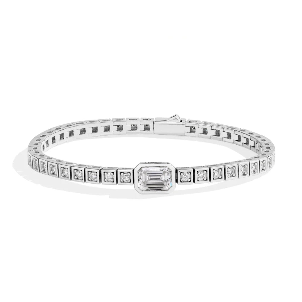 VVS1 D Moissanite Tennis Bracelet for Timeless Elegance-0