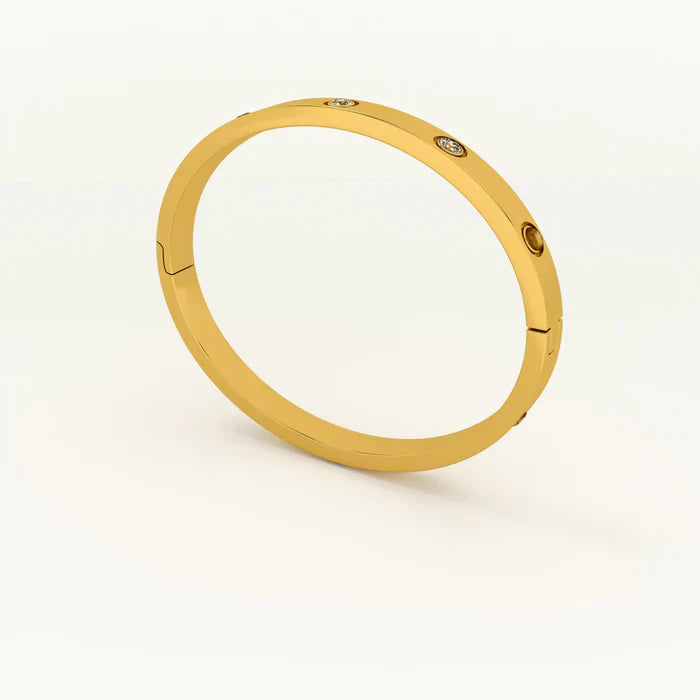 Crystal Love Bangle Bracelet - Sori Style-4