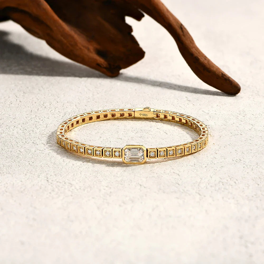 VVS1 D Moissanite Tennis Bracelet for Timeless Elegance-1