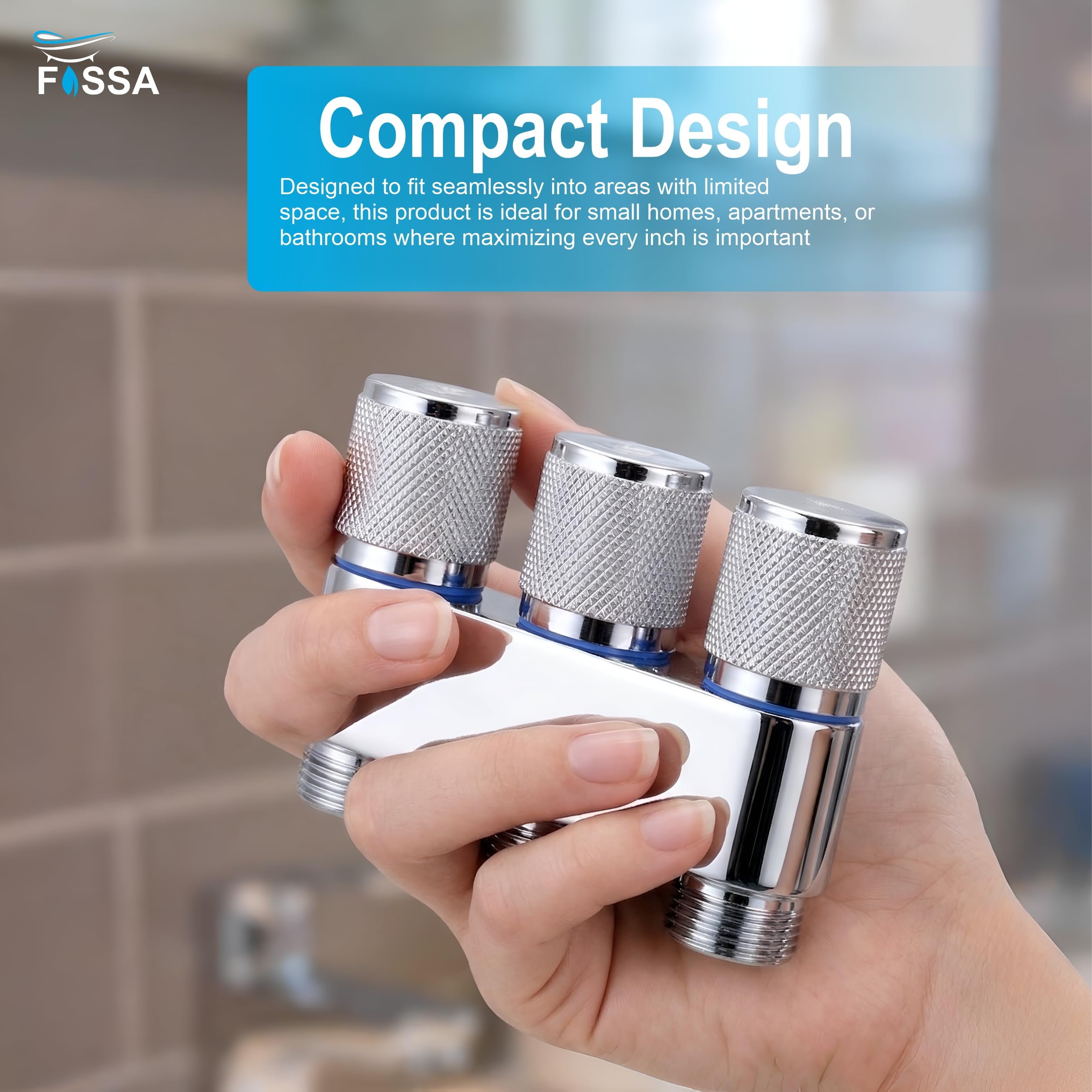 3 Way Galaxy Silver Laundry Faucet Stainless Steel Angle Valve Without Nozzle-4