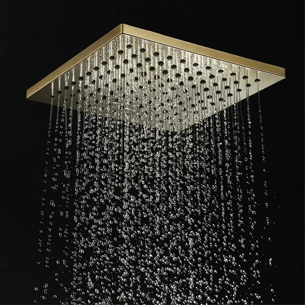 6 Inch Rainfall Overhead Shower Gold 304 Stainless Steel-4