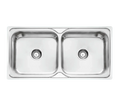 Premium Hydraulic (45"x20"x8") Double Bowl Indian Kitchen Sink Glossy Finish