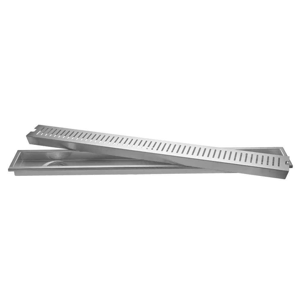 Linear (36 x 4 Inches) 304 Grade Brushed Shower Drain Channel  Floor Drain-0