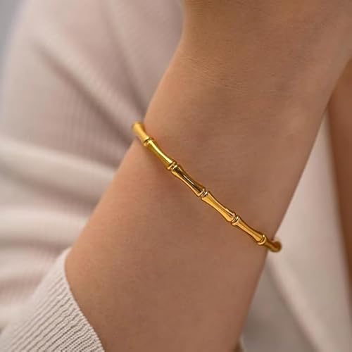 Bamboo Cuff Bangle Bracelet - Sori Style-1