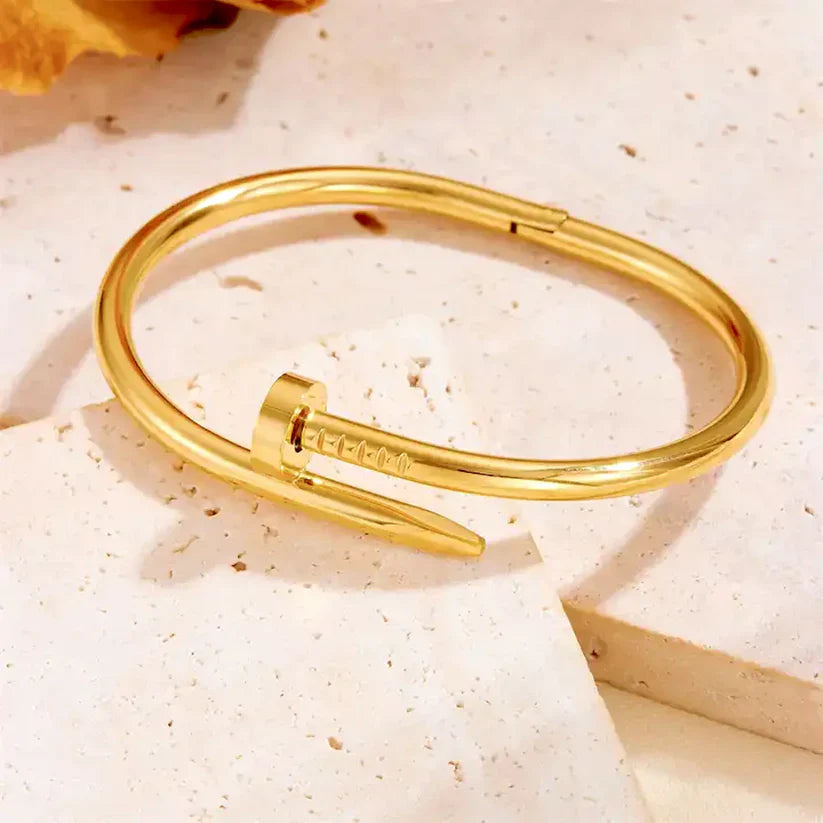 Elegant Nail Bracelet -Minimalist Screw Bangle Jewelry-1